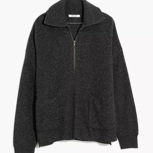 Madewell Glenbrook Half-Zip Pullover Sweater